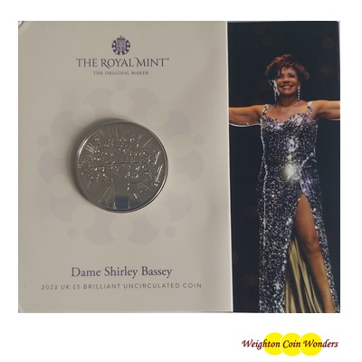 2023 BU £5 Coin Pack - Music Legends - Shirley Bassey